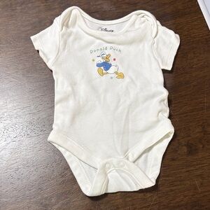 Primark Cream Donald Duck Baby Bodysuit